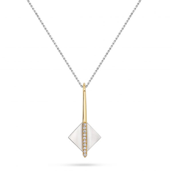 Cathal Barber Goldsmith Hand-Made Diamond Pendant