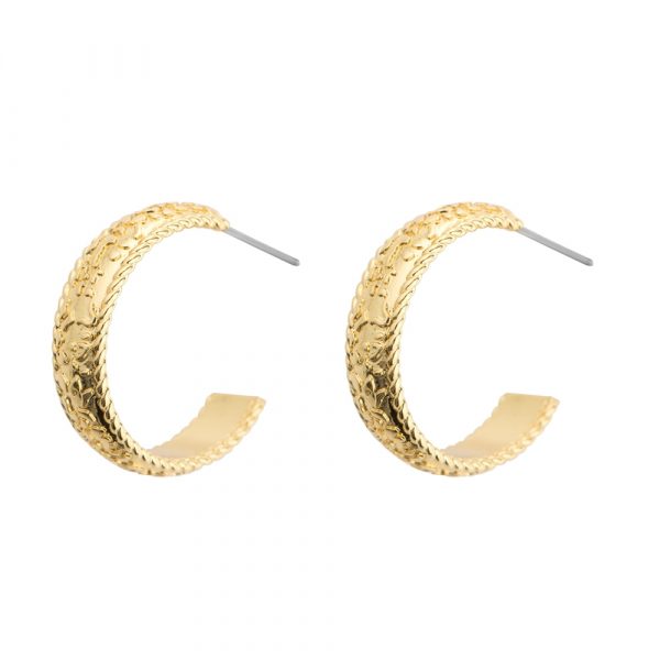 Newbridge Silverware Gold Plated Hoop Earrings (E026)
