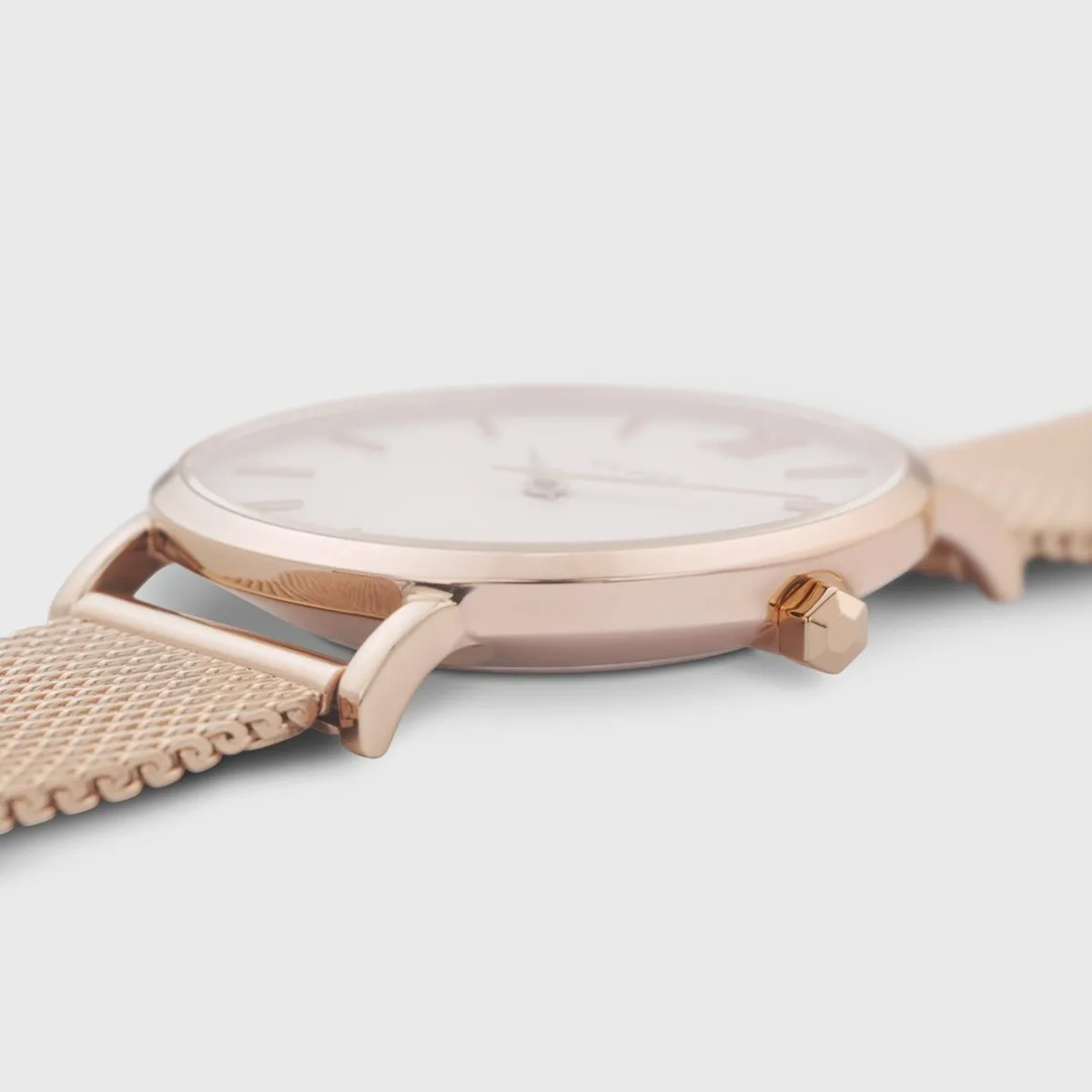 Cluse Minuit Mesh White and Rose Gold Colour (CW0101203001)