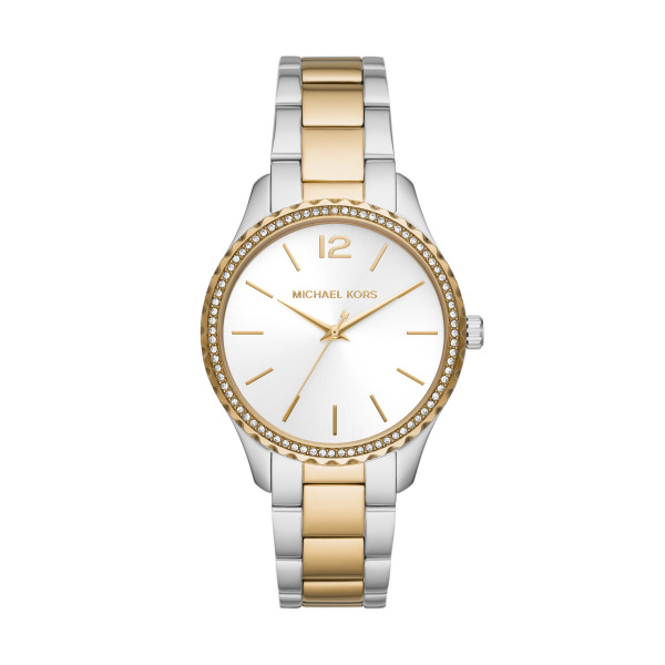 Michael Kors Layton Two-Tone Gold Stainless Steel Ladies Watch (MK6899)