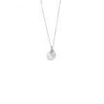Absolute Silver Birthstone Disc Pendant - October (SP200OCT)
