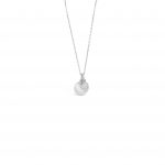 Absolute Silver Birthstone Disc Pendant - October (SP200OCT)