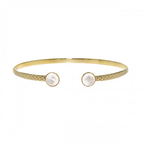 Nilai Paris Athena Bangle - Mother of Pearl (ATJG-MOP)