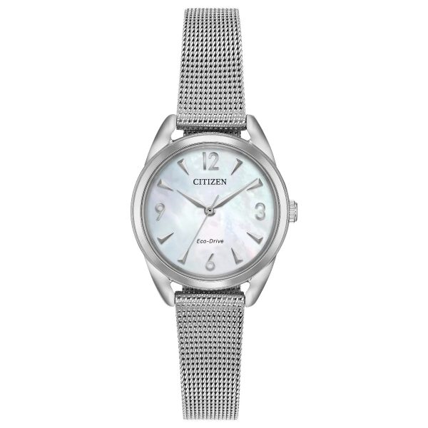 Citizen Ladies Silver Mesh Eco-Drive (EM0680-53D)