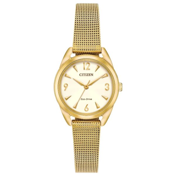 Citizen Ladies Gold Mesh Eco-Drive (EM0682-58P)