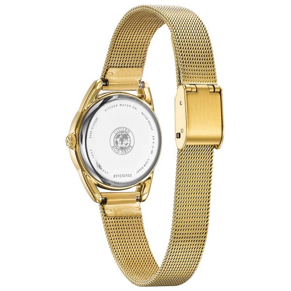Citizen Ladies Gold Mesh Eco-Drive (EM0682-58P)