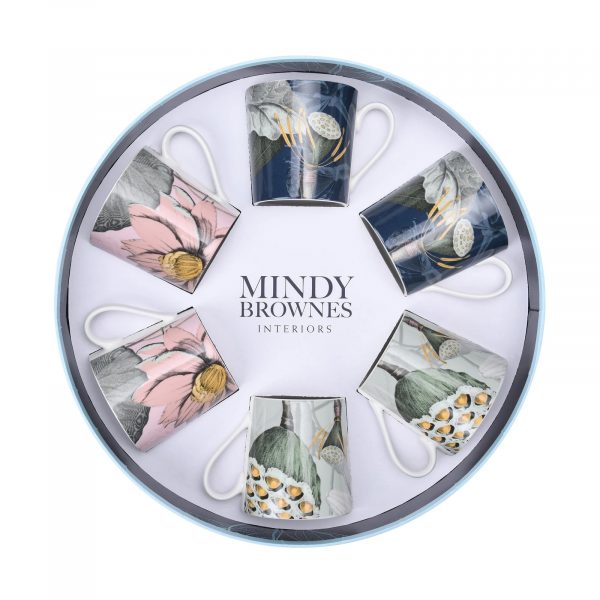 Mindy Brownes Natures Bloom Cups Set/6 (SHM008)