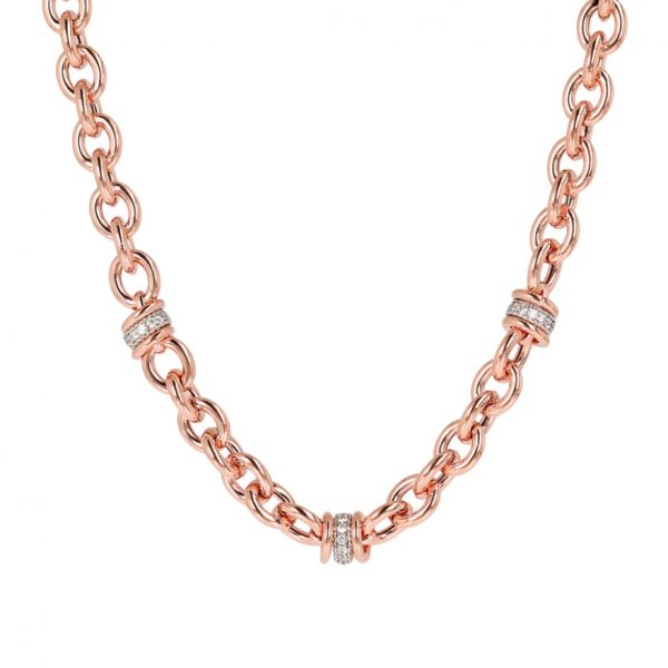Bronzallure Alternate Link Necklace (WSBZ00520.R)