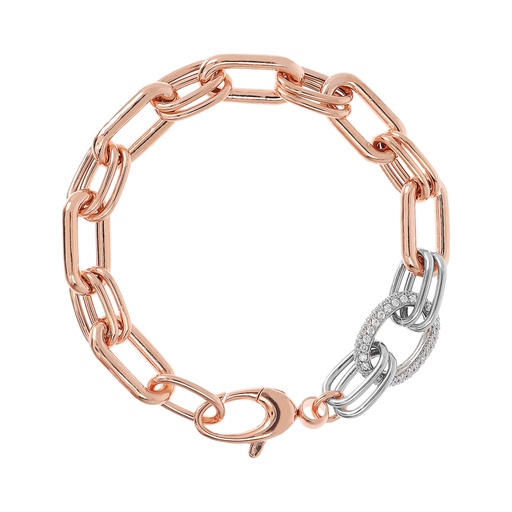 Bronzallure Forzatina Chain Bracelet with Cubic Zirconia (WSBZ01880.W)