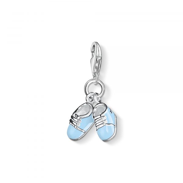 Thomas Sabo Blue Baby Shoes Charm (0822-007-1)