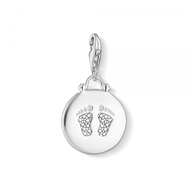 Thomas Sabo Baby Footprint Disc Charm (1692-051-14)