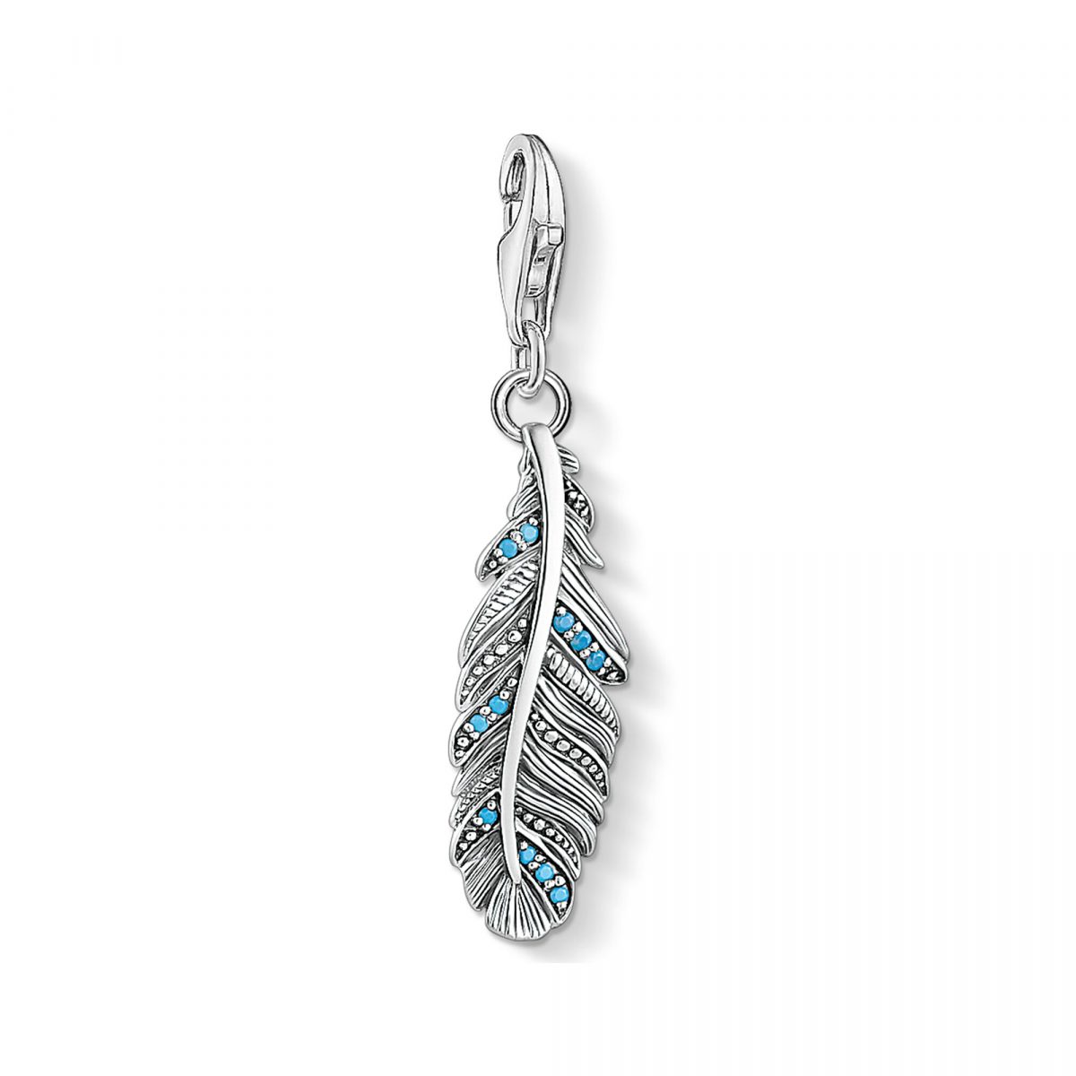 Thomas Sabo Turquoise Feather Charm (1774-667-17)
