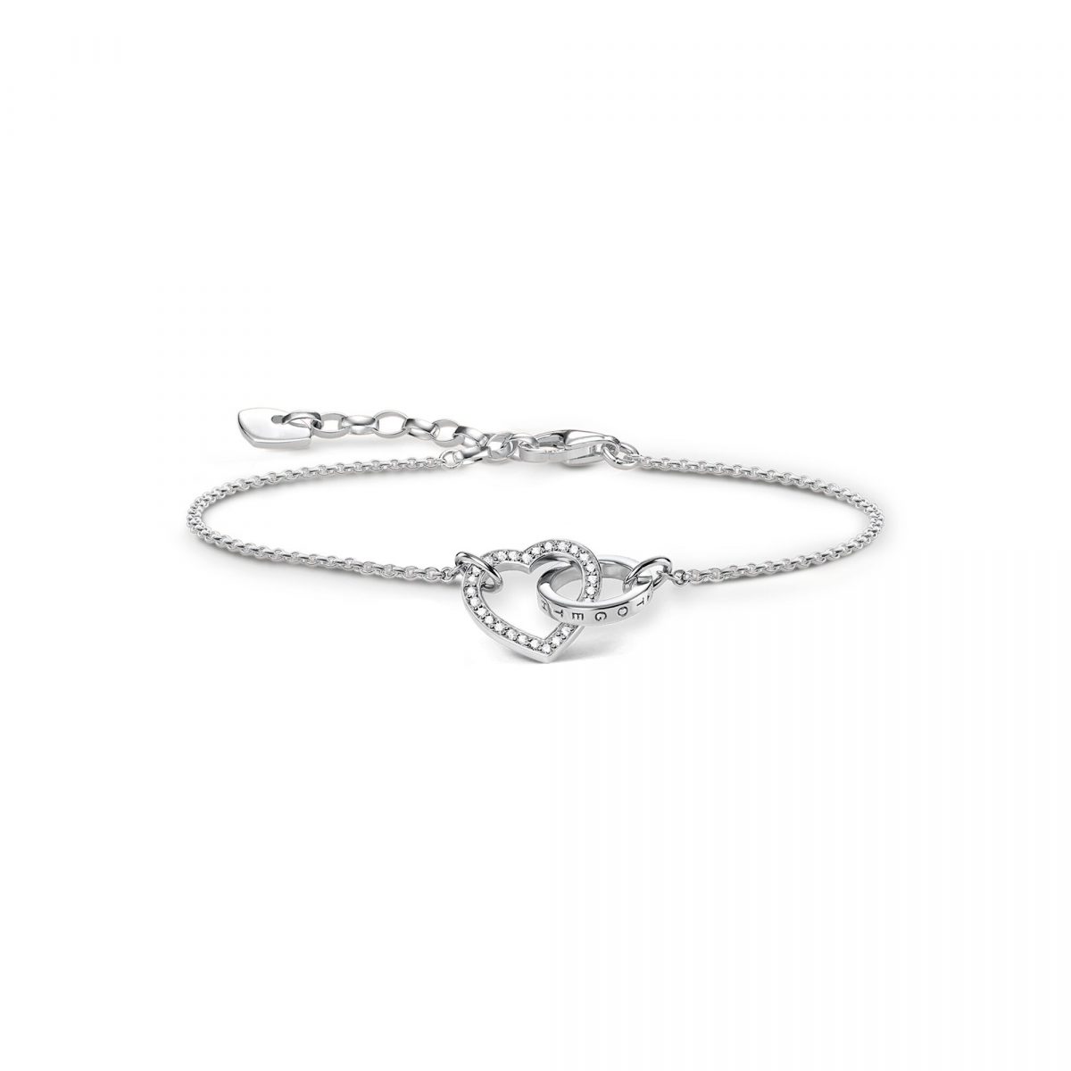 Thomas Sabo 'Together' Interlocking Heart Bracelet (A1648-051-14-L19V)