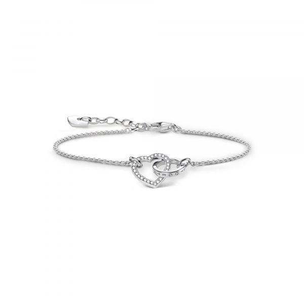 Thomas Sabo 'Together' Interlocking Heart Bracelet (A1648-051-14-L19V)