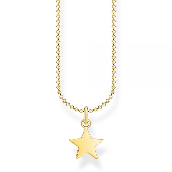 Thomas Sabo Star Necklace in Gold (KE2053-413-39-L45V)