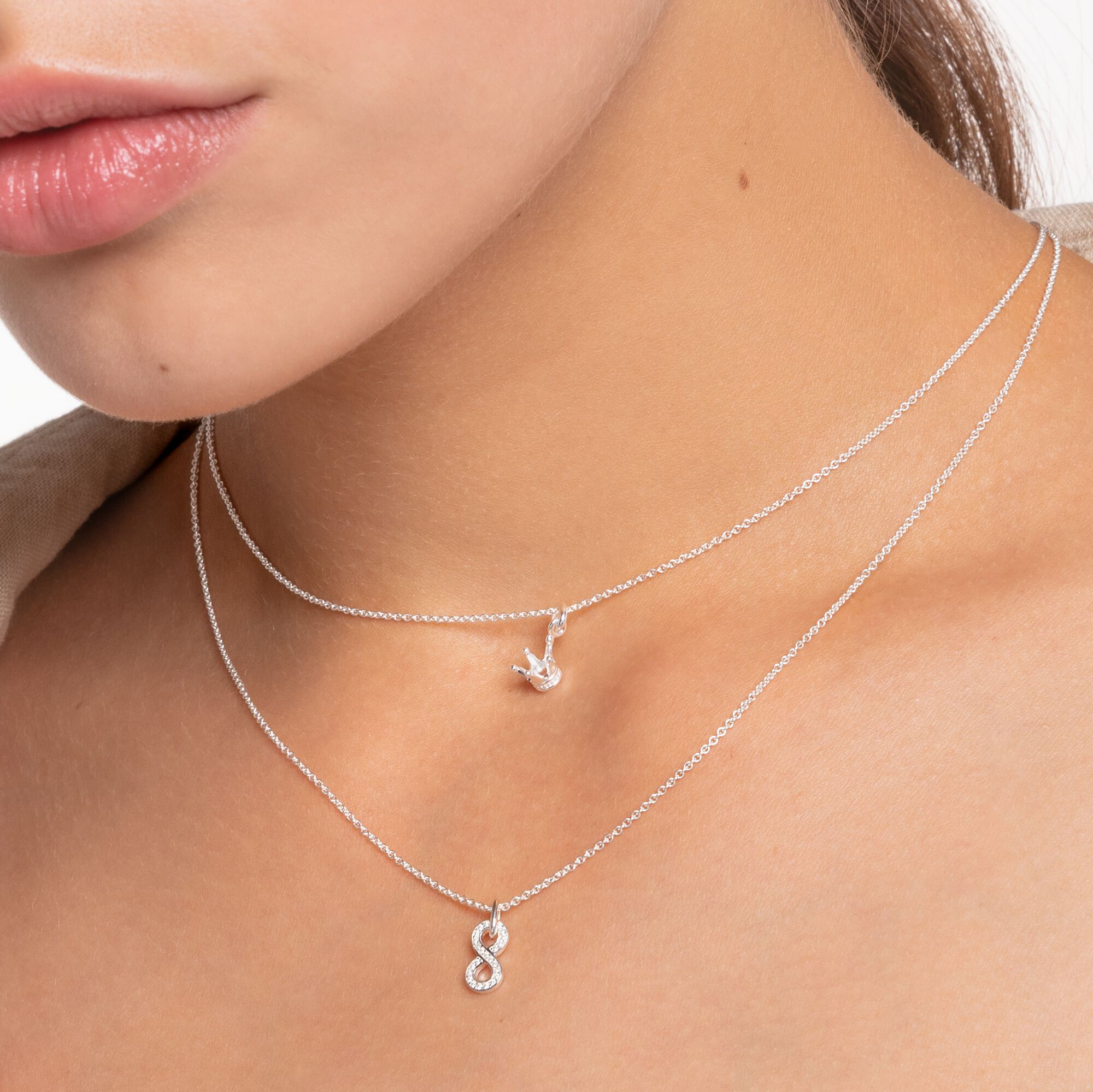 THOMAS SABO. necklace, Infinity, sterling silver with diamonds. Jewellery &  Gemstones - Necklace - Auctionet