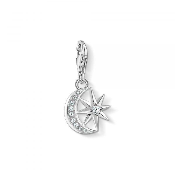 Thomas Sabo Moon and Star Charm (1794-051-14)