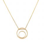 Cathal Barber Goldsmith Double Circle Pendant in Gold