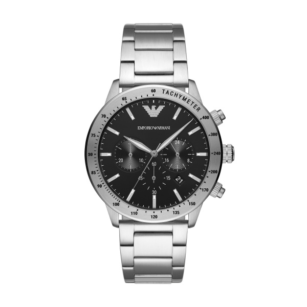 Emporio Armani Mens Stainless Steel Chronograph Watch (AR11241)