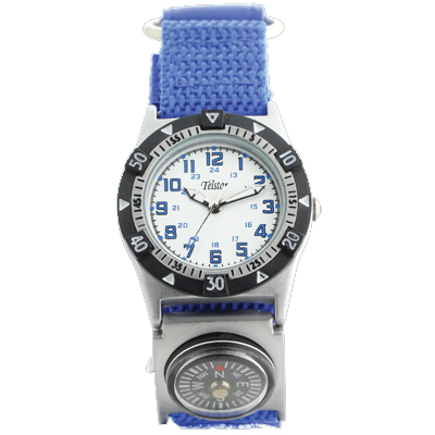 Telstar Boys Watch with Blue Velcro Strap (B1024 VSW)