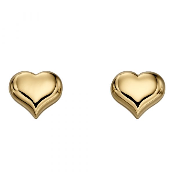 Little Star Aria Gold Heart Stud Earrings (LSE0155)