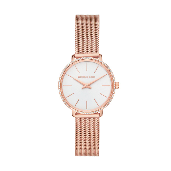 Michael Kors Mini Pyper Pavé Rose Gold-Tone Watch (MK4588)