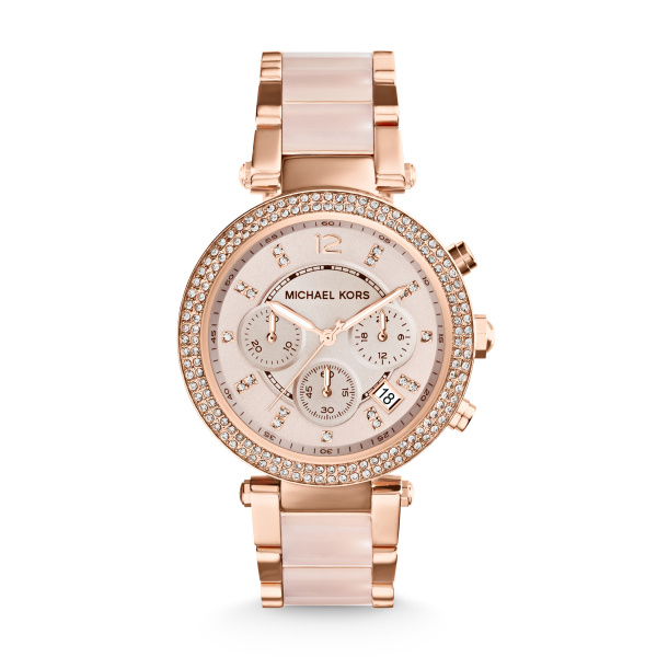 Michael Kors Parker Rose Gold Tone Chronograph Watch (MK5896)