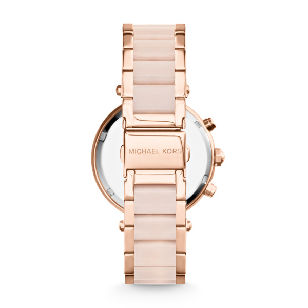 Michael Kors Parker Rose Gold Tone Chronograph Watch (MK5896)