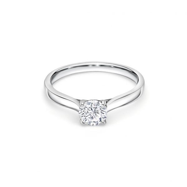 18ct White Gold Solitaire Engagement Ring