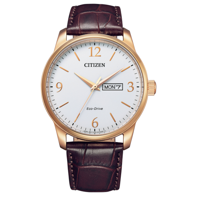 Citizen Classic Rose Gold White Dial Watch (BM8553-16A)
