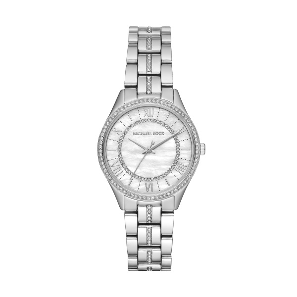 Michael Kors Mini Lauryn Pavé Silver-Tone Watch (MK3900)