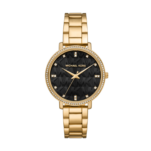 Michael Kors Pyper Pavé Gold-Tone Logo Watch (MK4593)