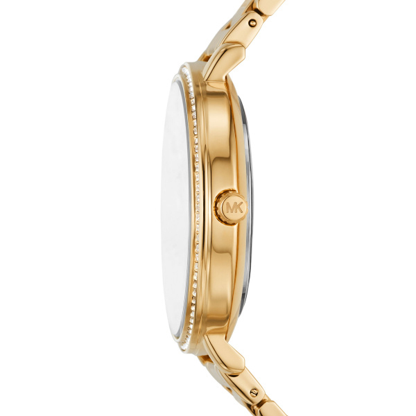 Michael Kors Pyper Pav Gold Tone Logo Watch MK4593 RJ Barber