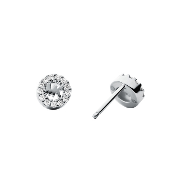 Michael Kors Sterling Silver Pavé Logo Studs (MKC1033AN040)