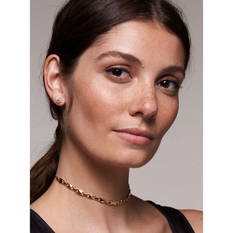 Michael Kors Gold-Plated Sterling Silver Pavé Studs (MKC1035AN710