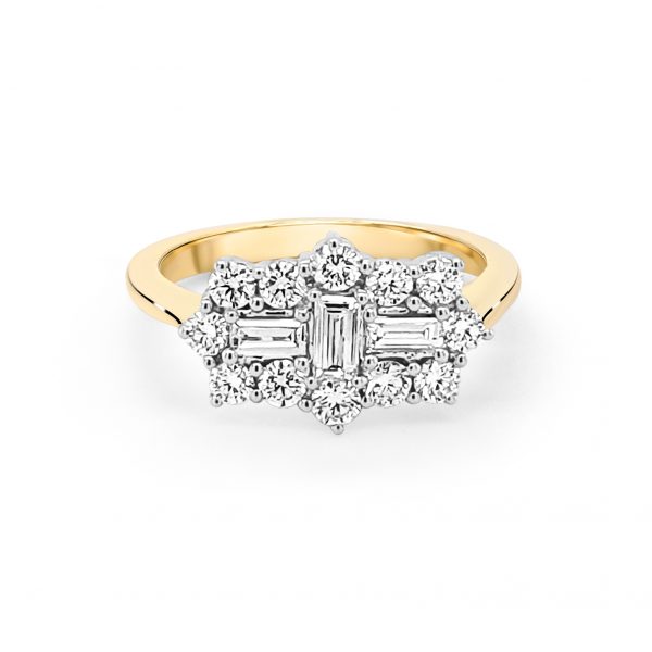 18ct Yellow Gold 3 Stone Engagement Ring