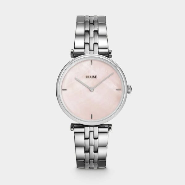 Cluse Triomphe Steel Pink Pearl and Silver Colour (CW0101208013)