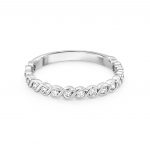 Platinum 16 Stone Eternity Ring