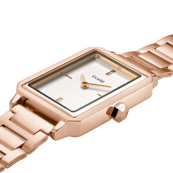 Cluse Fluette White and Rose Gold Colour (CW11503)