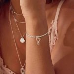 ChloBo Mini Cube Interlocking Love Heart Bracelet (SBCFB572)
