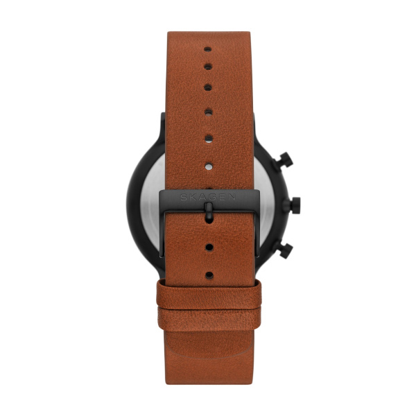 Skagen Ancher Chronograph Medium Brown Eco Leather Watch (SKW6767)