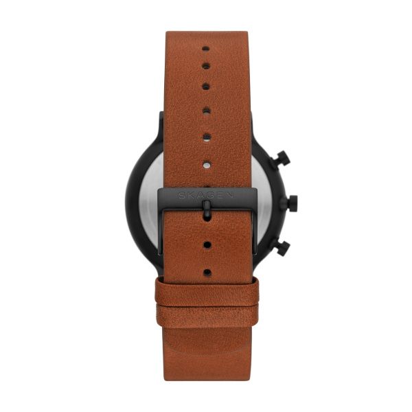 Skagen Ancher Chronograph Medium Brown Eco Leather Watch (SKW6767)