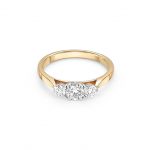 18ct Yellow Gold Three Stone Engagement Ring