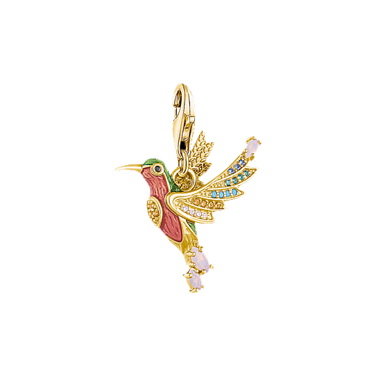 Thomas Sabo Colourful Hummingbird Charm (1828-974-7)