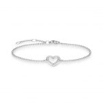 Thomas Sabo Pavé Open Heart Bracelet (A1553-051-14-L19.5V)
