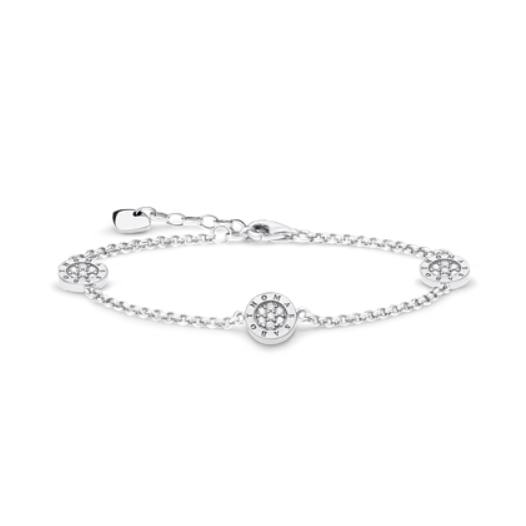 Thomas Sabo Classic Pavé Logo Bracelet (A1829-051-14-L19V)