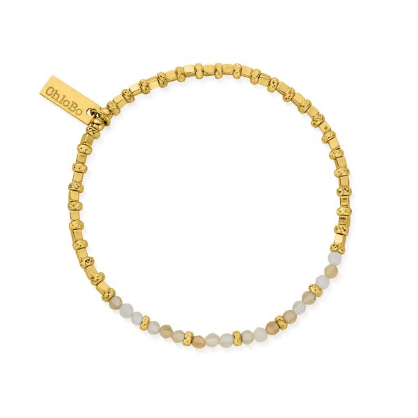 ChloBo Citrine Sparkle Cube Bracelet in Gold (GBCCFR)