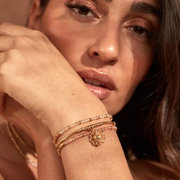 ChloBo Citrine Sparkle Cube Bracelet in Gold (GBCCFR)