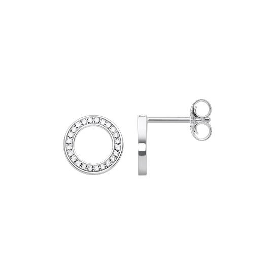 Thomas Sabo Large Open Circle Pavé Stud Earrings (H1947-051-14)