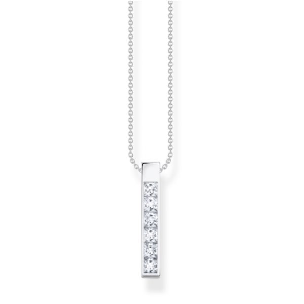 Thomas Sabo Cuboid Necklace with Stones (KE2113-051-14-L45V)